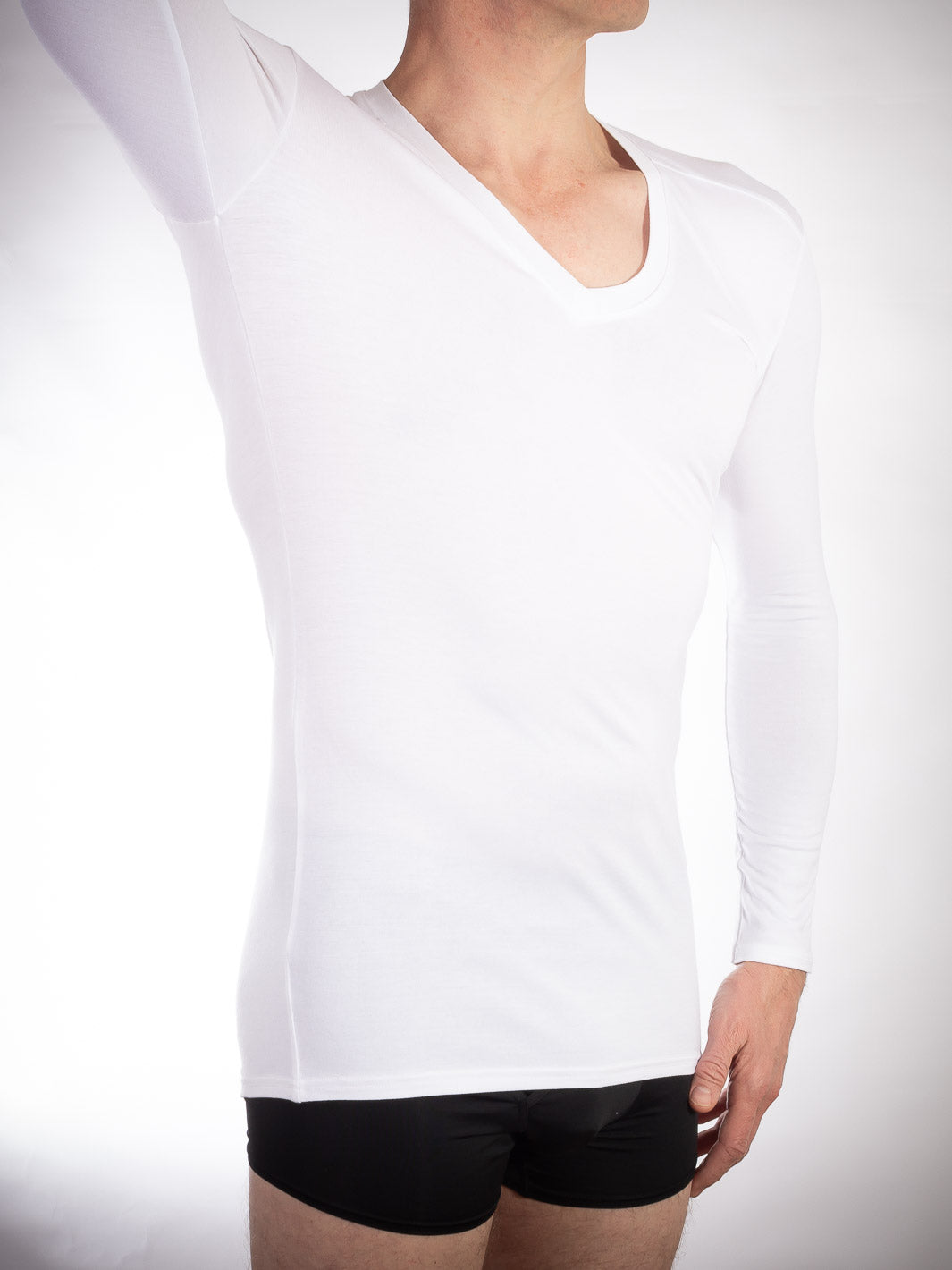 Long Sleeve V-Neck Undershirt (Bamboo)