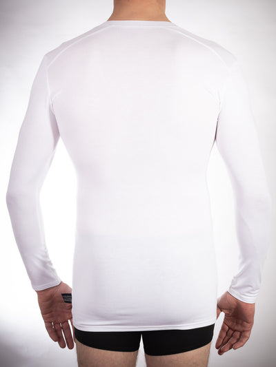 Long Sleeve V-Neck Undershirt (Bamboo)